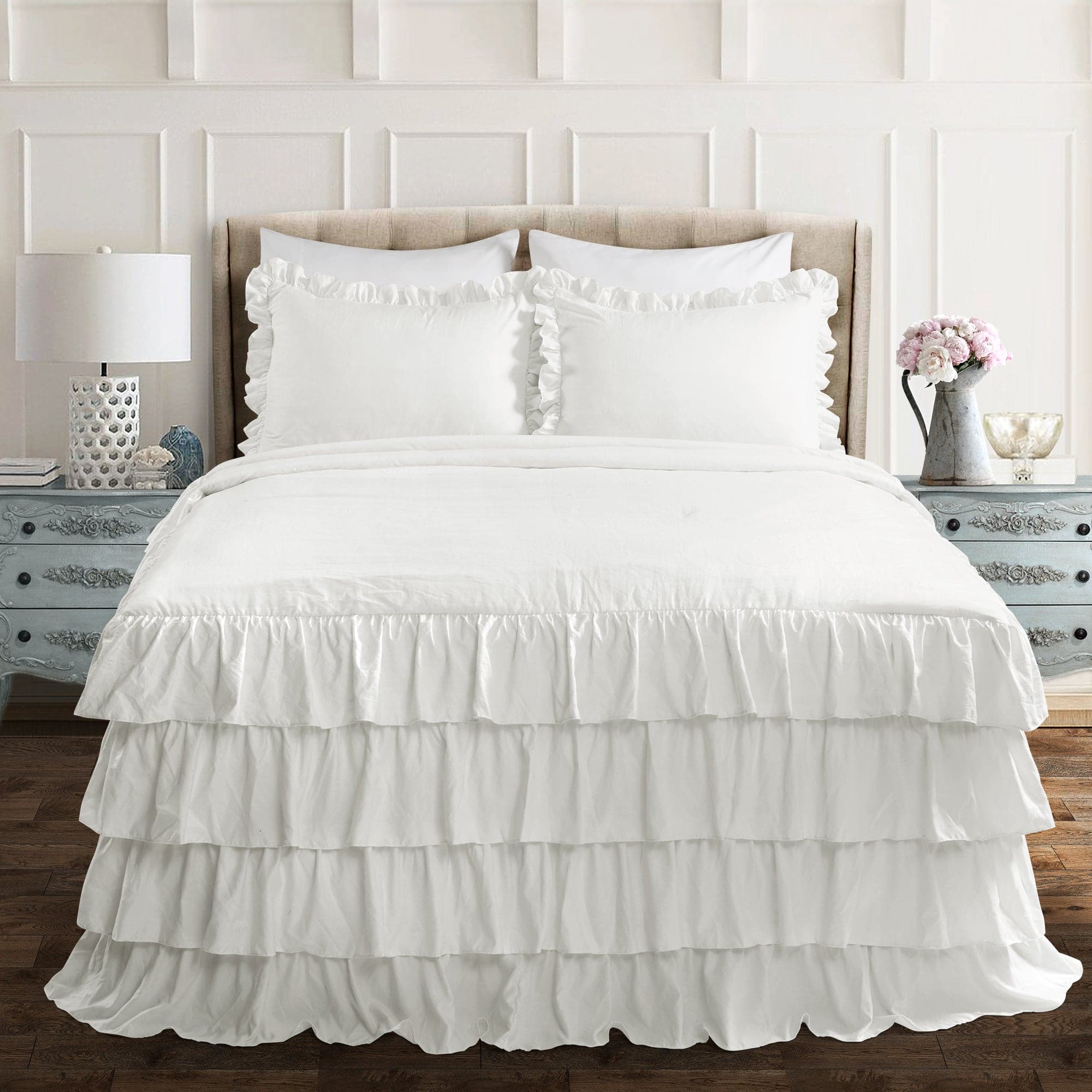 Image of Allison Ruffle Skirt Bedspread Set