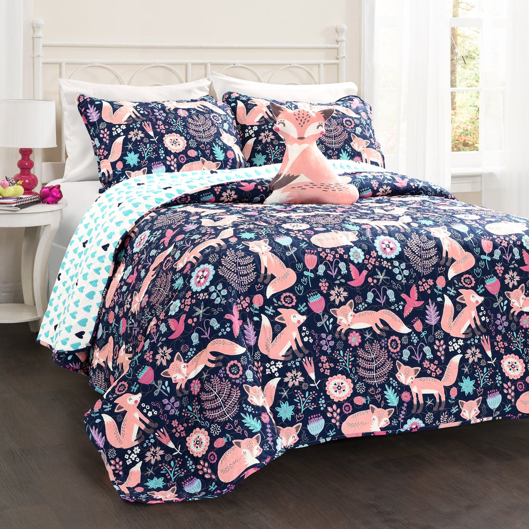 Pixie Fox Quilt 4 Piece Set Full Queen Size Lush Decor Www Lushdecor Com Lushdecor