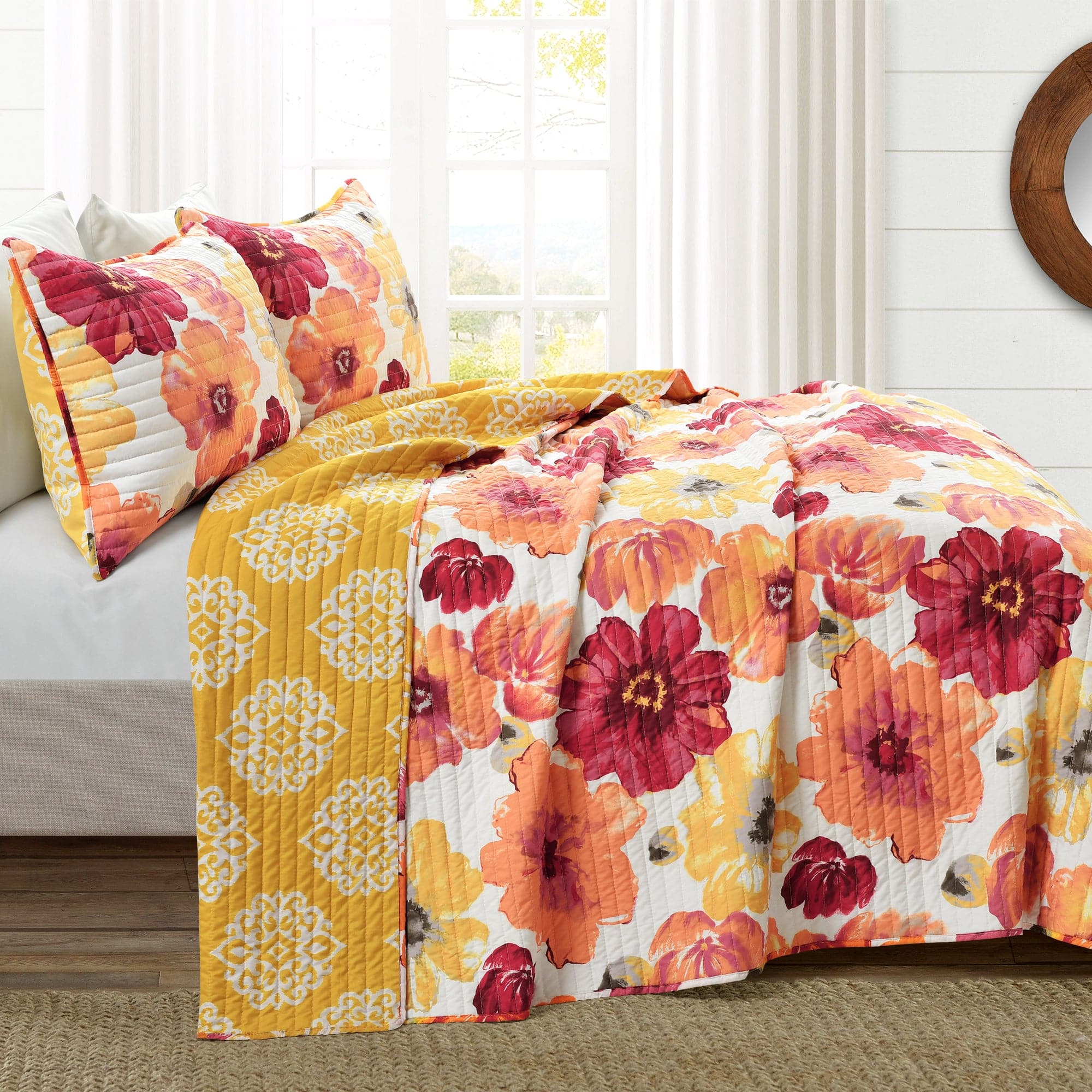 orange quilt