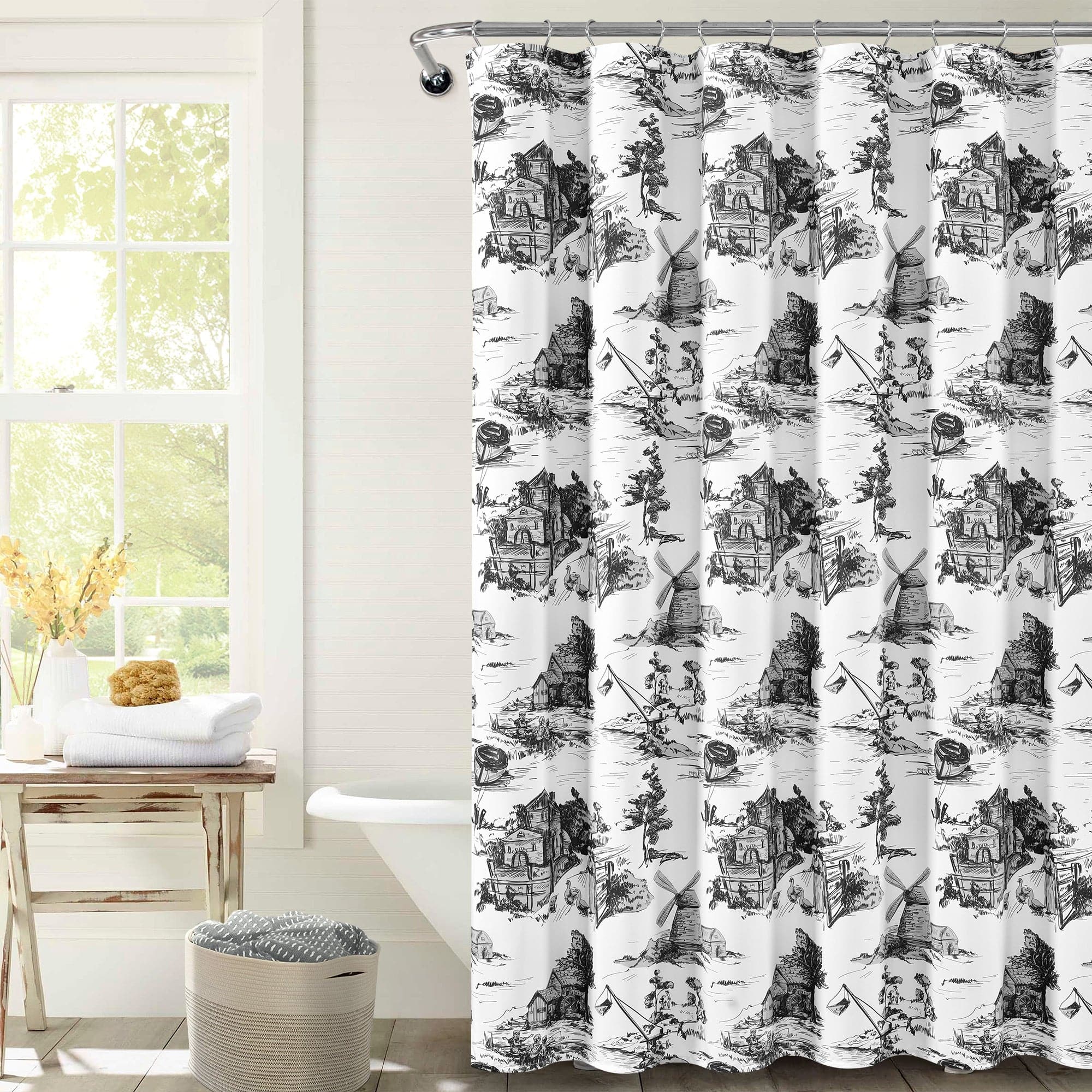 French Country Toile Shower Curtain Lush Decor Wwwlushdecorcom Lushdecor