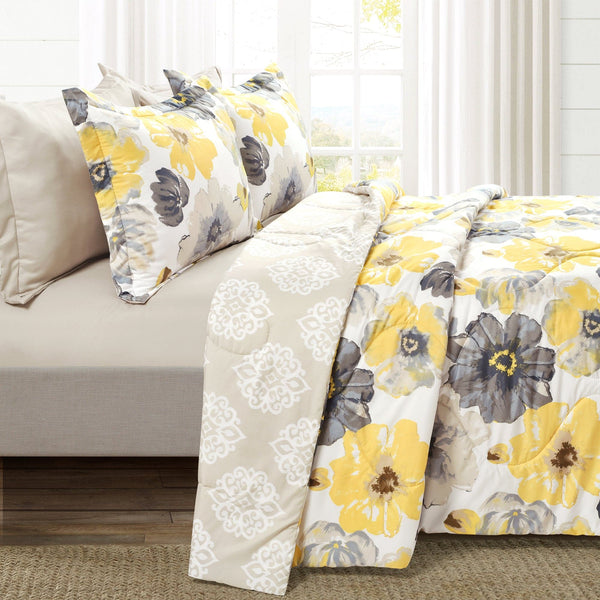 Leah 6 Piece Reversible Comforter Set | Lush Decor | www.lushdecor.com ...