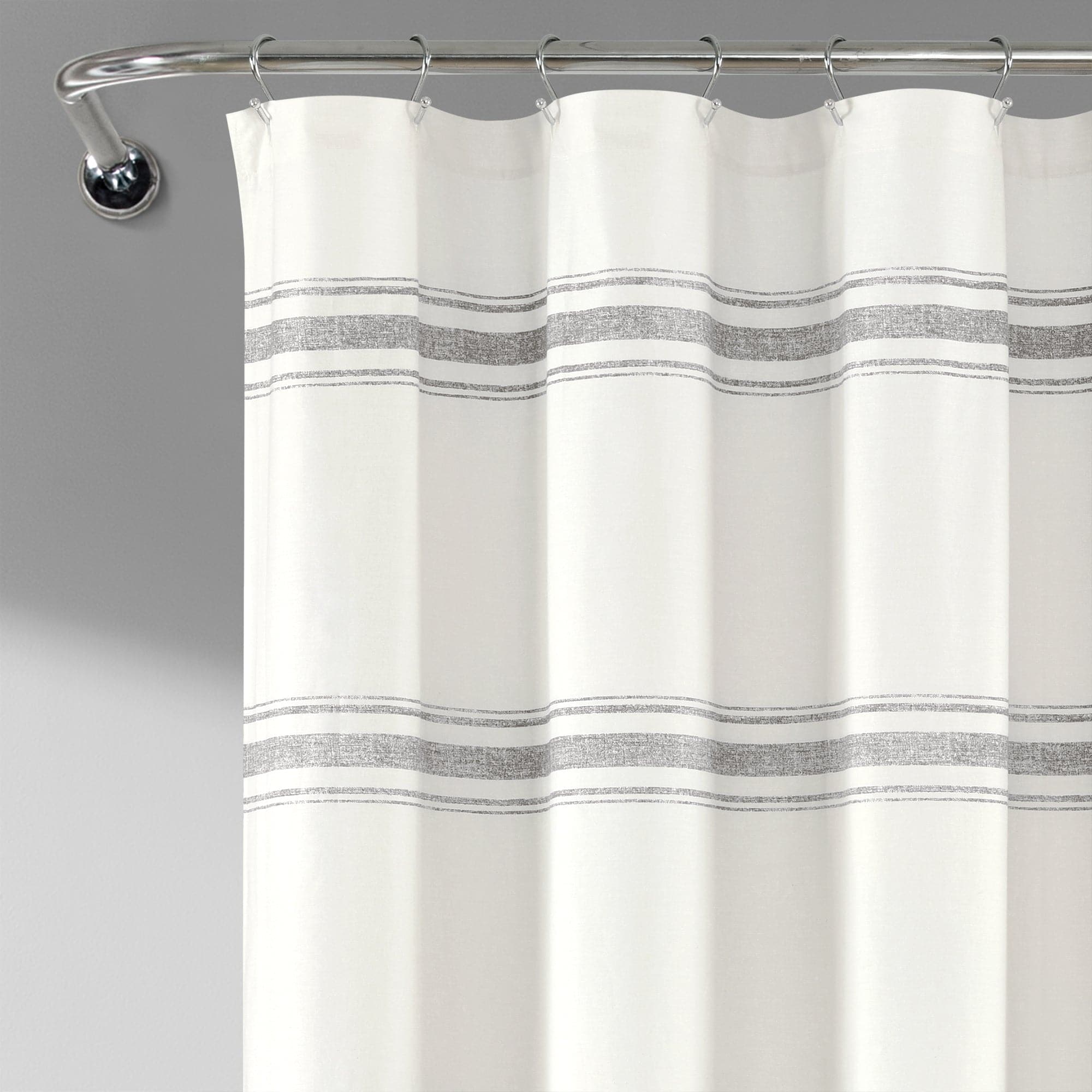 Farmhouse Stripe 100 Cotton Shower Curtain Lush Decor Wwwlushdecorcom Lushdecor