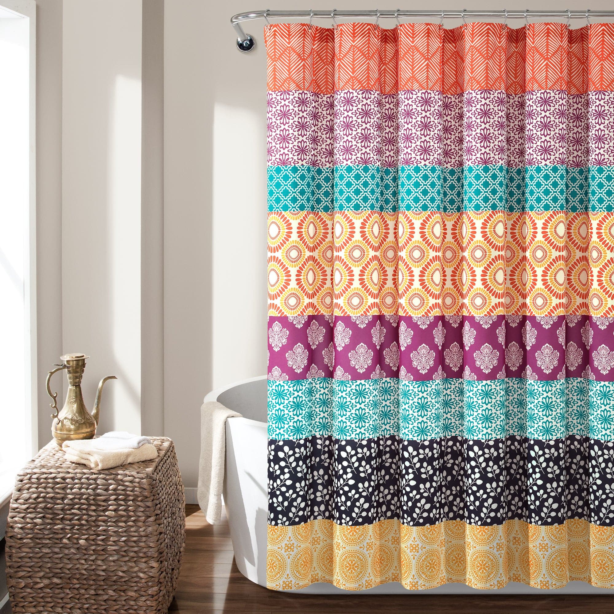 Bohemian Stripe Shower Curtain Lush Decor Www Lushdecor Com Lushdecor