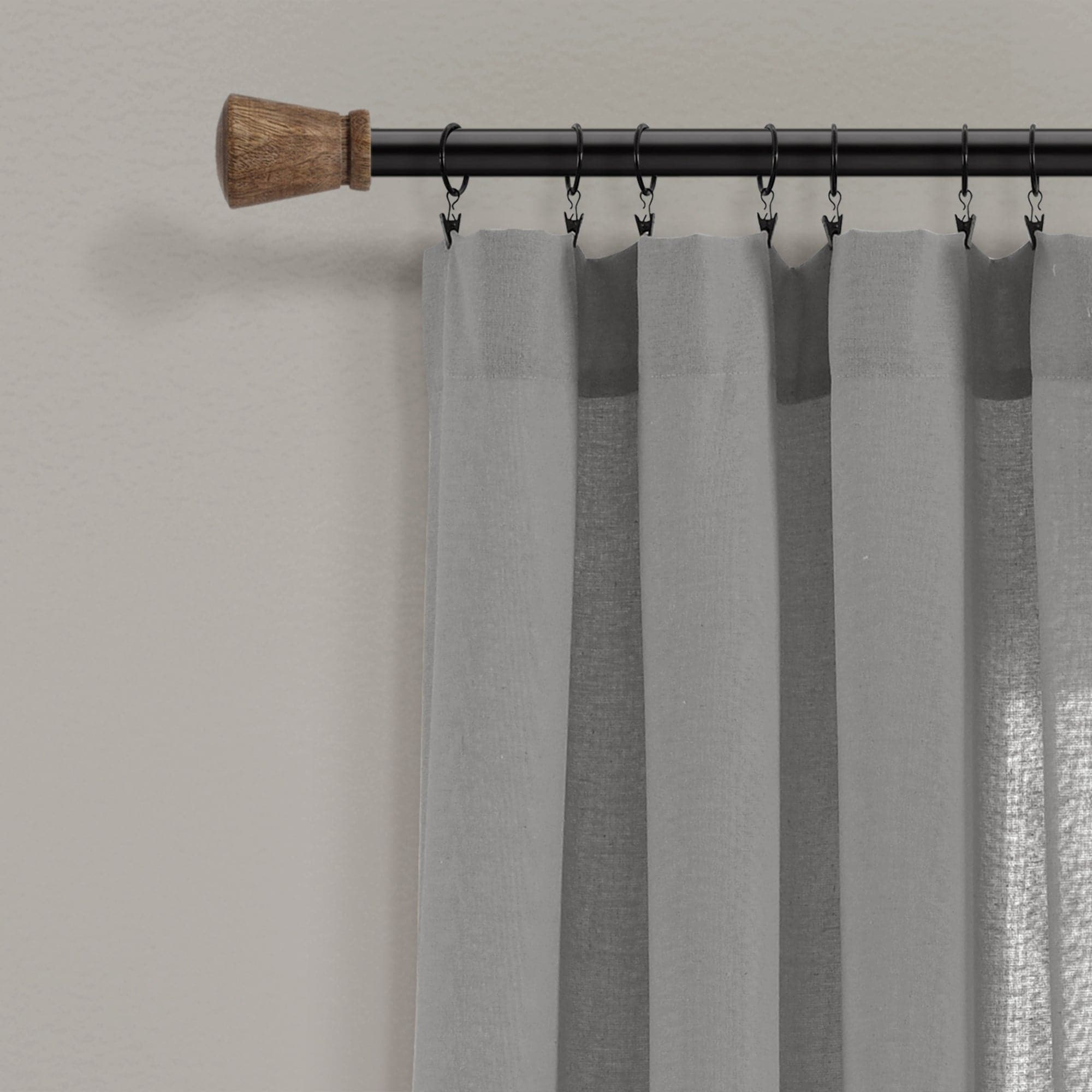 Linen Button Window Curtain Panel Lush Decor Www Lushdecor Com Lushdecor