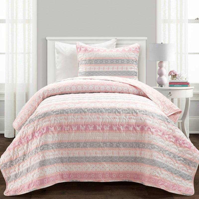 Affordable Bedding Online Lush Decor Www Lushdecor Com LushDecor   21T010163 SARA LILY 2 PC PINK QUILT TWIN XL 194938029353 800x 