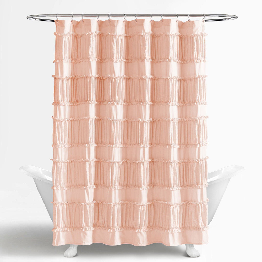 Nova Ruffle Shower Curtain | Lush Decor | www.lushdecor.com – LushDecor