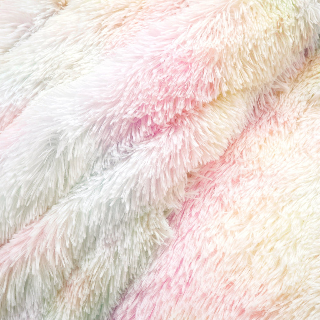 Emma Cozy Ultra Soft Rainbow Faux Fur Comforter Set | Lush Decor | www ...