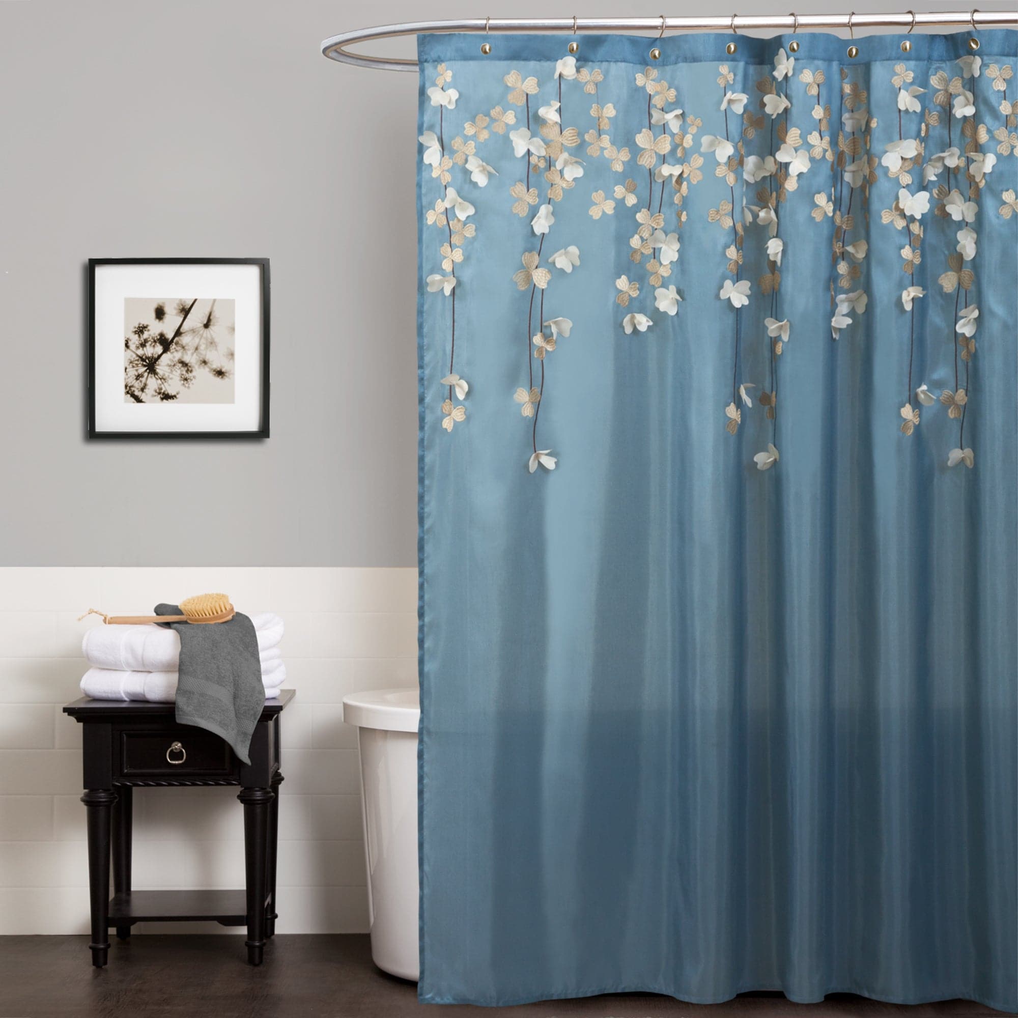 Flower Drops Shower Curtain | Lush Decor | www.lushdecor.com – LushDecor