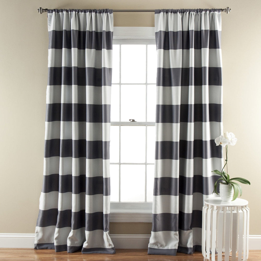 Stripe Blackout Window Curtain Set  Lush Decor  www.lushdecor.com