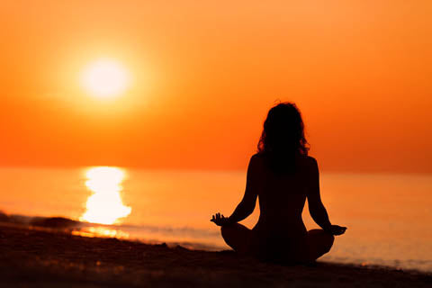 Carnelian Meditation Orange Sunset