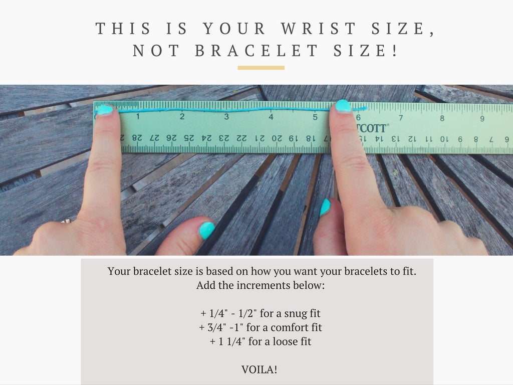 CJK Jewelry - Fitting Guide - Bracelet Size