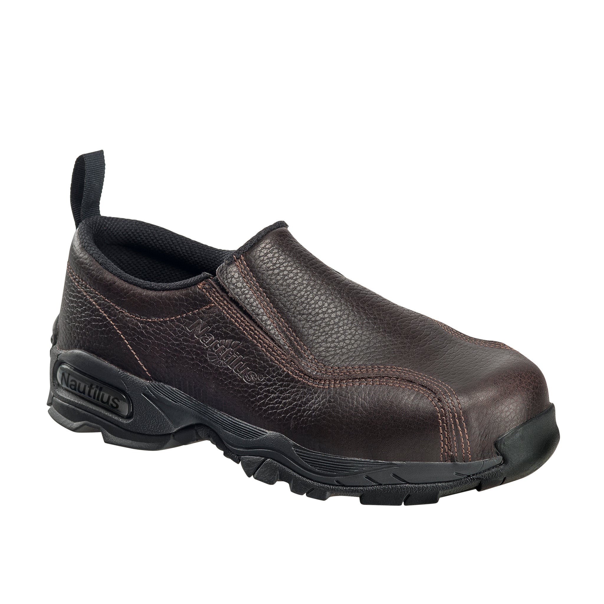 Brown Steel Toe SD10 Slip On Work Shoe 