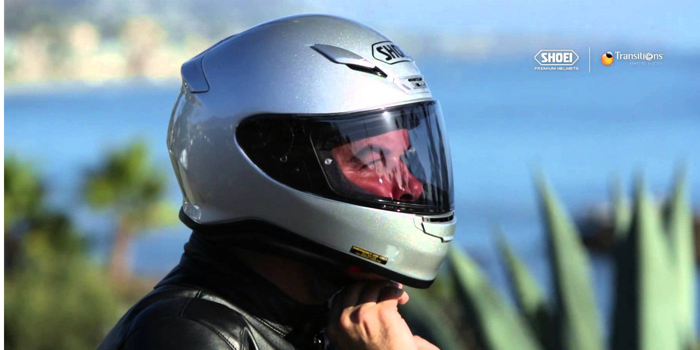 photochromic motorcycle face shields