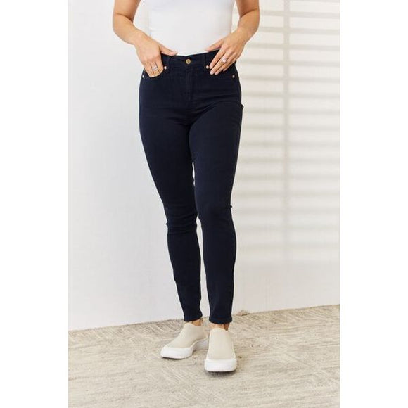 Judy Blue Hailey Tummy Control Cropped Wide Leg Jeans