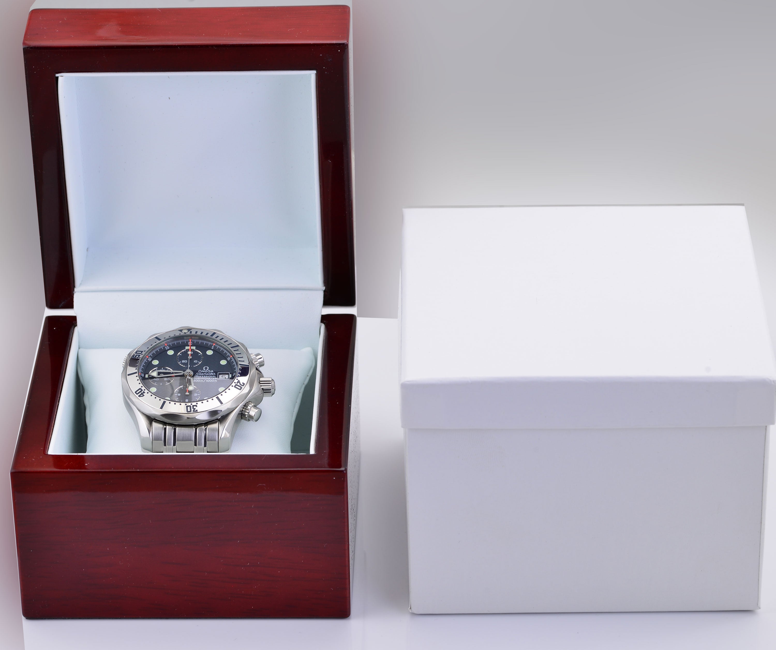 Omega Seamaster Chronograph Stainless Steel Blue 300m 2598.80.00