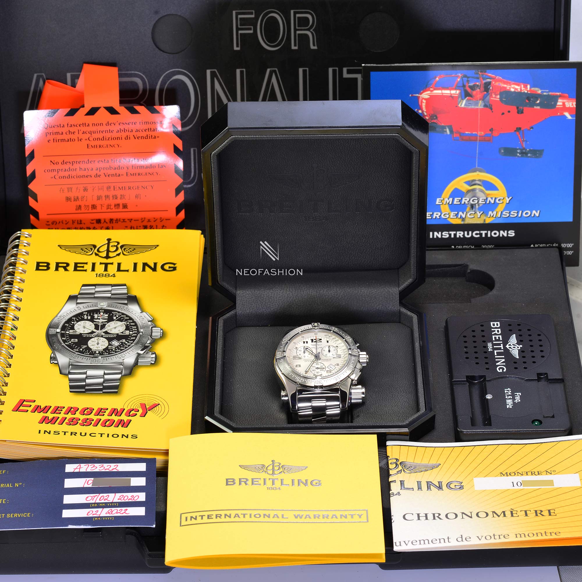 Breitling Emergency Mission 46mm Mens Pilot Watch A73322