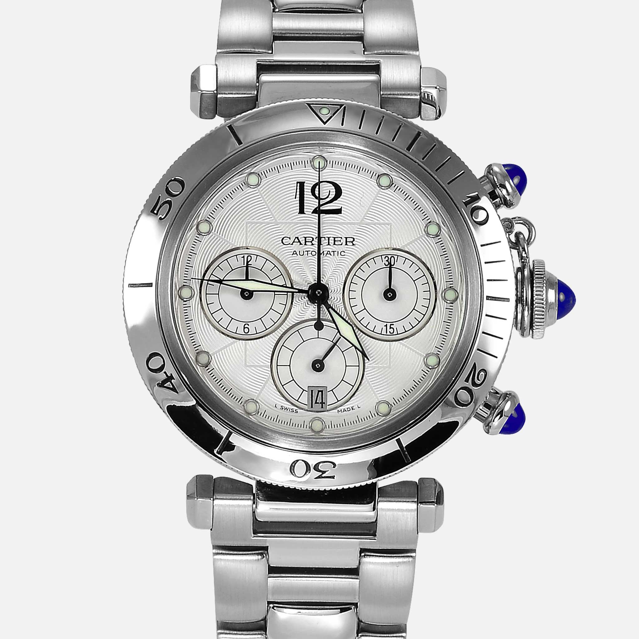 cartier pasha chronograph watch