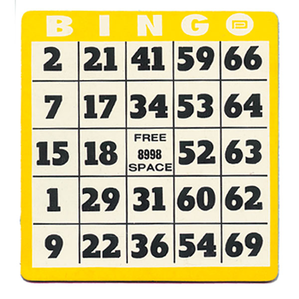 Large Bingo Cards Printable