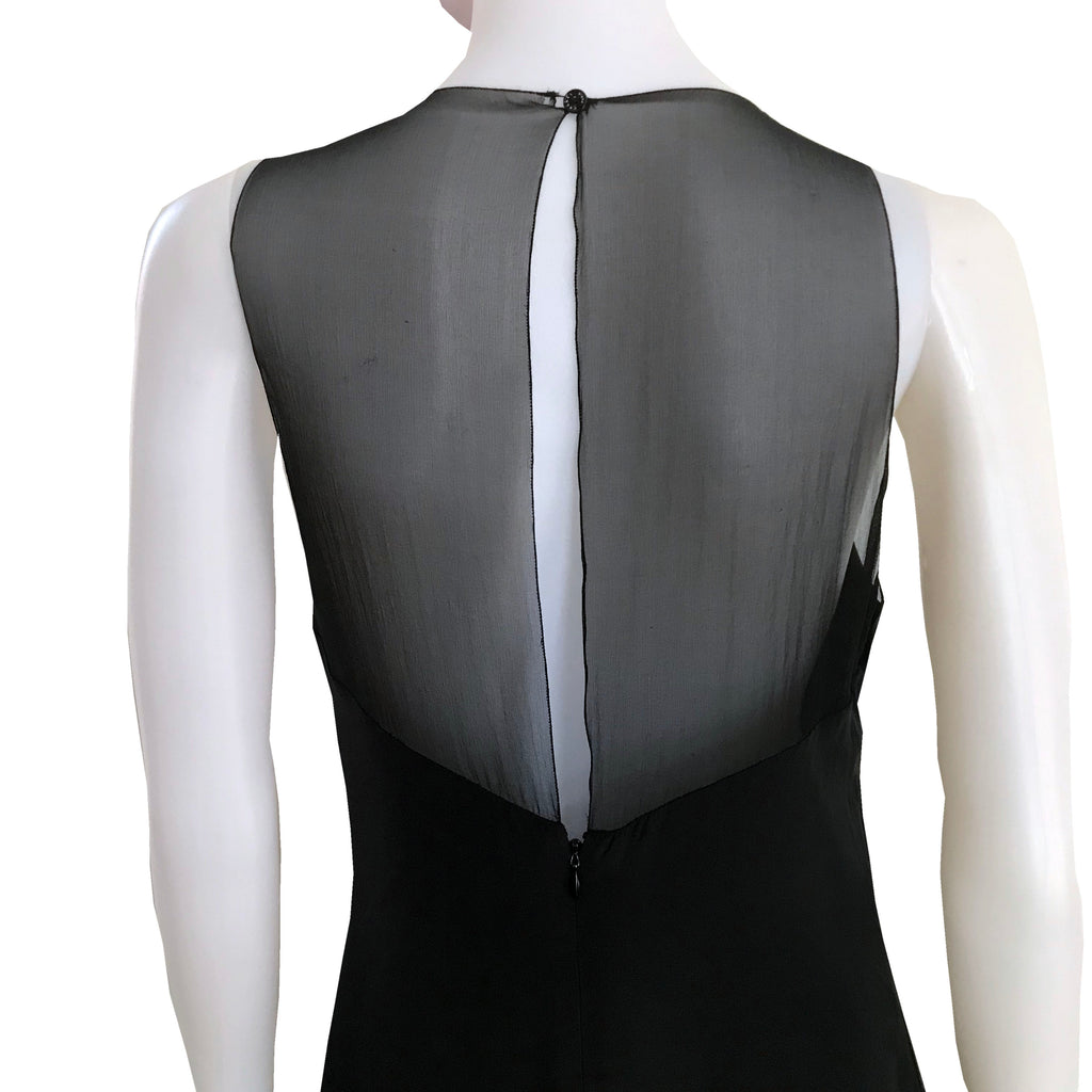 Vintage 1990s Chanel Black Silk Sleeveless Tiered Dress – Shop ...