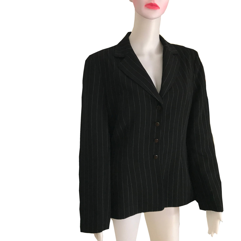Vintage 1980s Giorgio Sant' Angelo Pinstriped Jacket – Shop Stylaphile ...