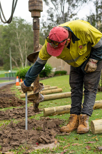 Cedar Lake Country Resort Bollard Install