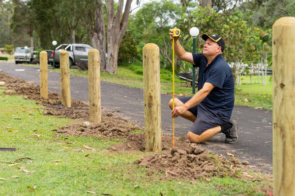 Cedar Lake Country Resort Bollard Install