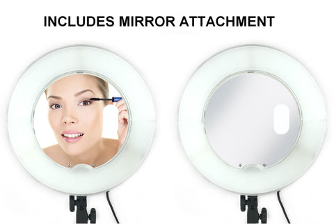 mirror attachment led ring light