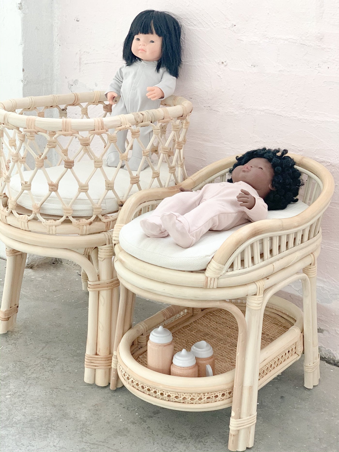 rattan baby change table