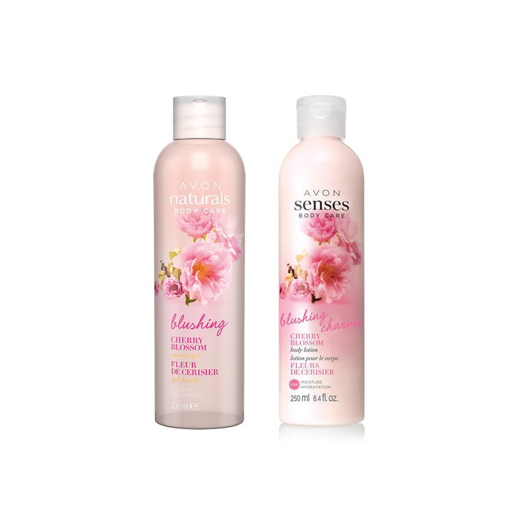 Avon Naturals Cherry Blossom Shower Gel Body Lotion