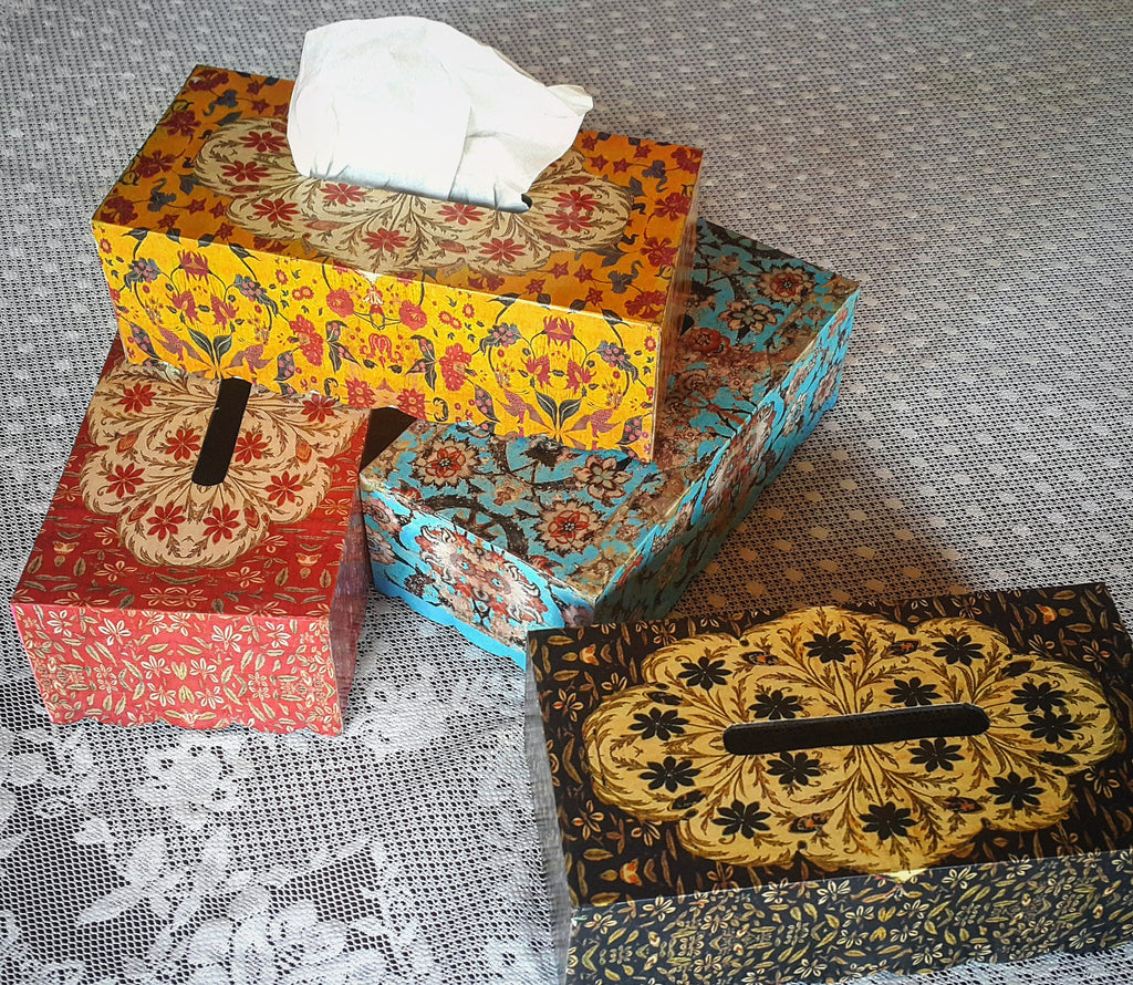 glitter tissue box