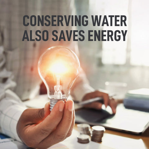 Conserving water also saves energy