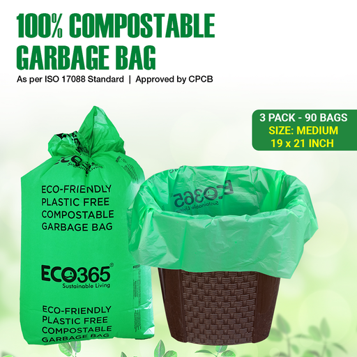 EcoPackables 100% Compostable Frosted Clothing Bags - Eco-Friendly Bag Pack of 100 / 9x12