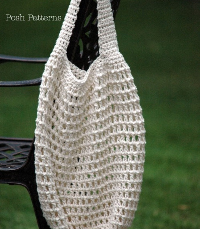 Crochet PATTERN - Market Bag Pattern - Reusable Grocery