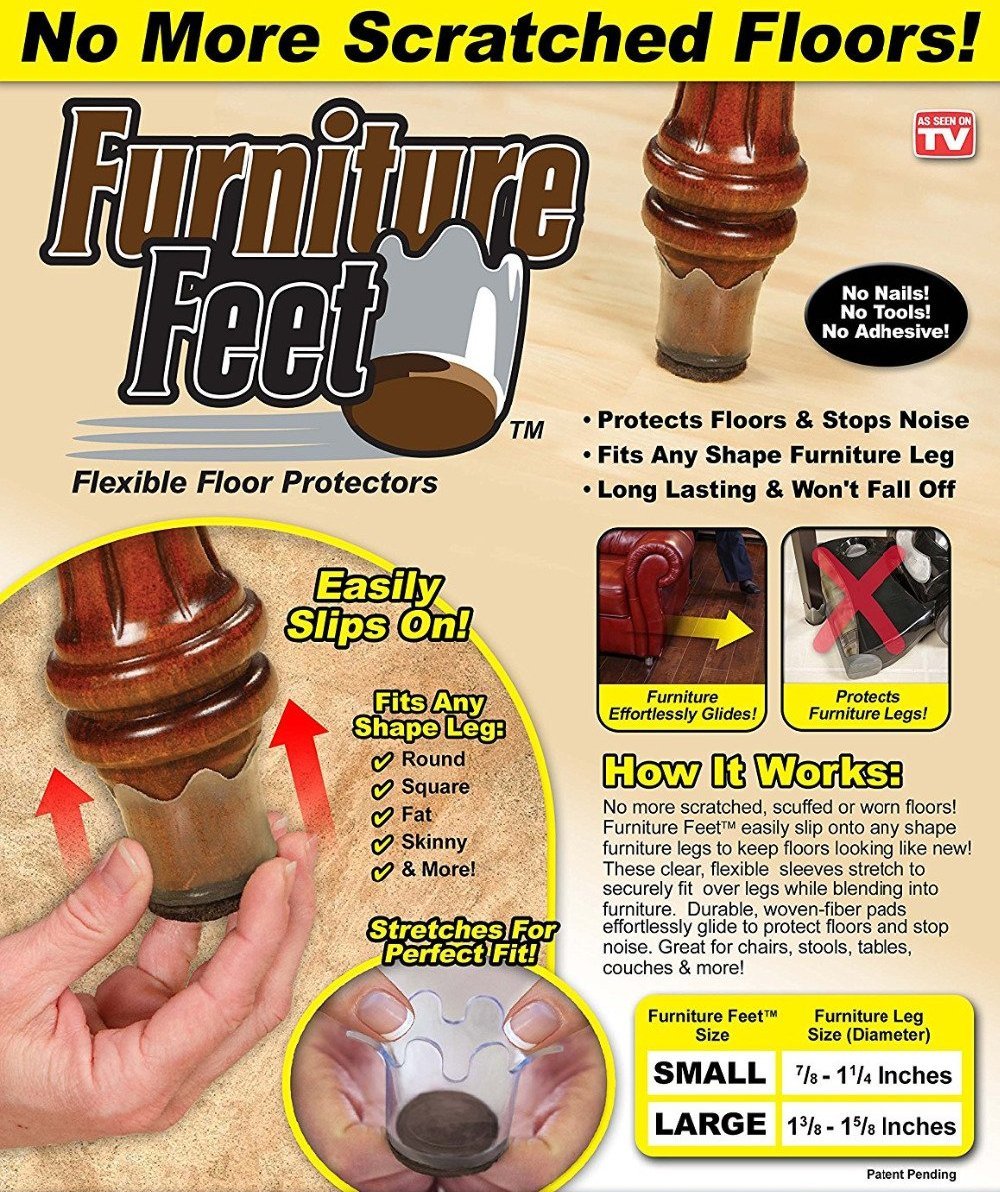 Furniture feet protector pads – 8 pack - The JfJ