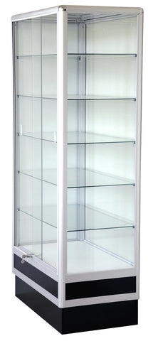 Commercial Display Cases Aluminum Locking Glass Display Case