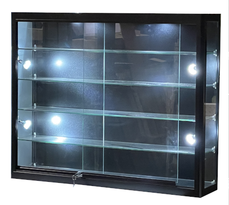 Wall mount Glass display case ------ WC463710B – Store Fixture Showcase