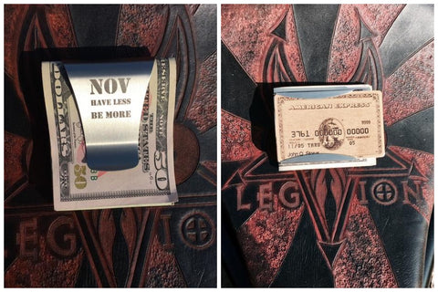 Cash And Card Holding Money Clip.  NOV.