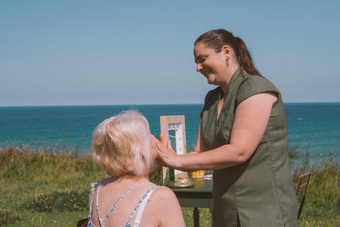 mini GAIA facial by the beach 