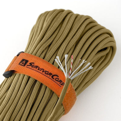 1/8 Inch Parachute Cord - Coyote Brown