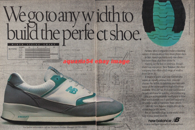 New Balance Shoes Vintage Advert
