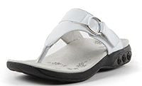 Therafit White patent leather Suzy women's sandal