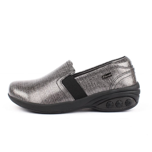 Annie Women's Slip Resistant Leather Slip On