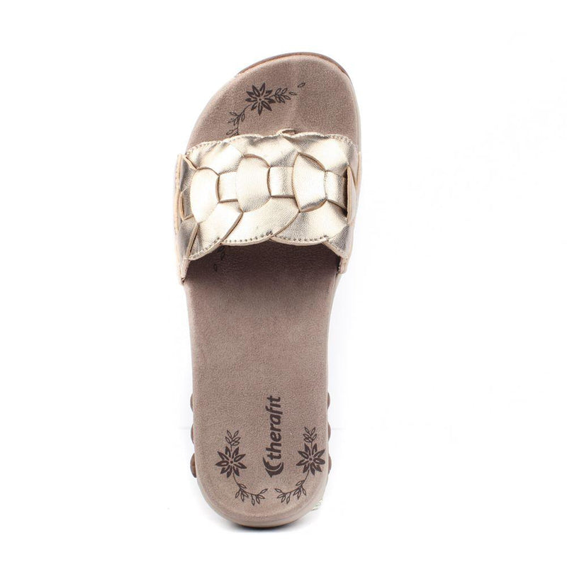 Delilah Women's Slide Leather Sandal