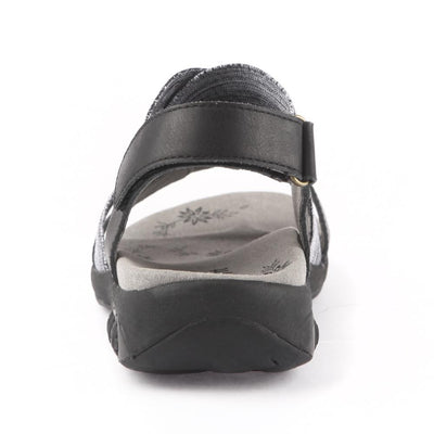 Jessica Women's Leather Adjustable Cross Strap Sandal