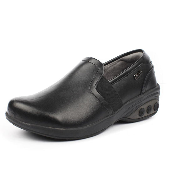 Annie Women's Slip Resistant Leather Slip On - Therafit Shoe