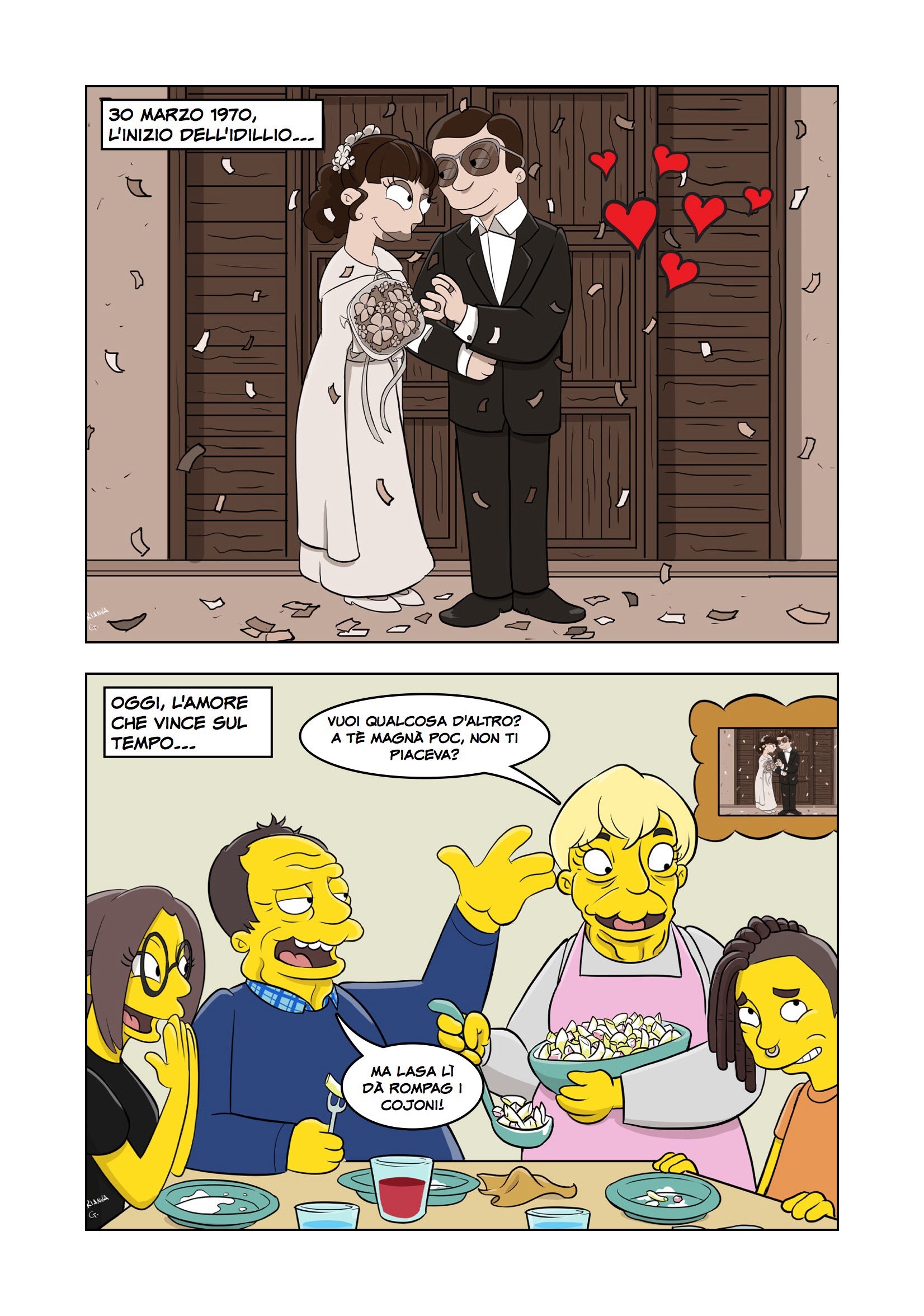 50 Anni Di Matrimonio Per Homer E Marge Auguri Da Giorgia