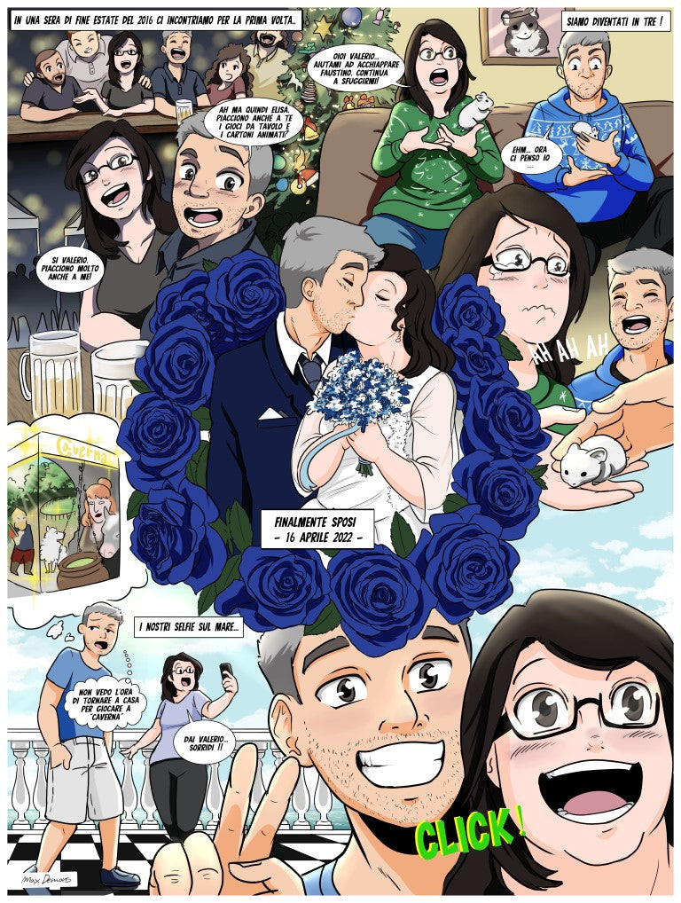 fumetto personalizzato matrimonio