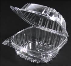 cake containers plastic slice clear boxes dart ct shrinky hinged lid container dinks