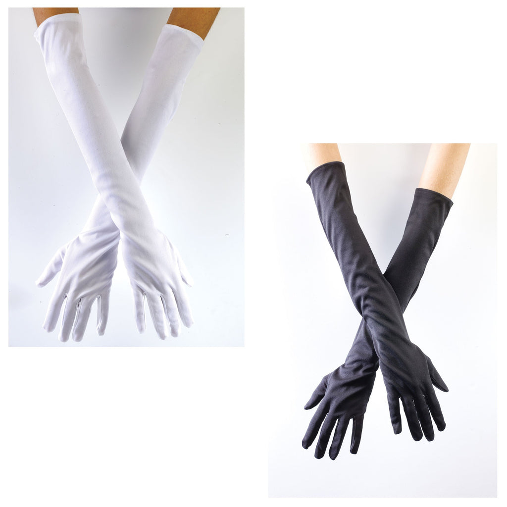 white opera gloves