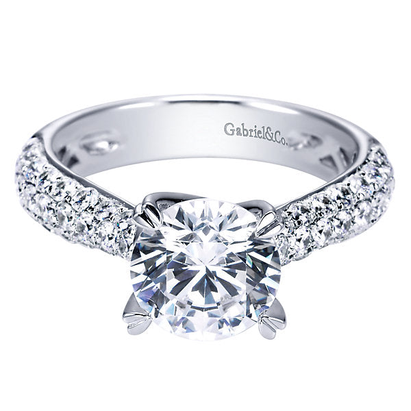 tiffany pave solitaire